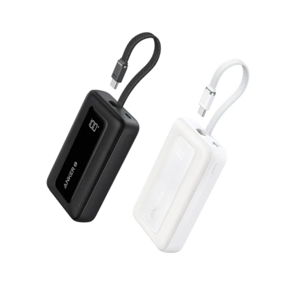ANKER Zolo Power Bank 10k, 30w, Built-In USB-C Cable