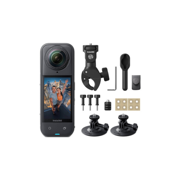 Insta360 X5 8K 360 Action Cam Motorcycle Bundle